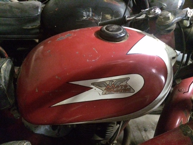 Morini 98-ohv Sbarazzino mit Erstlack u. toller Tankform, komplett