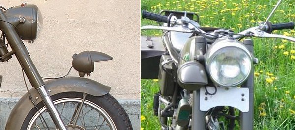 zwei modellen Tarnlampe A250