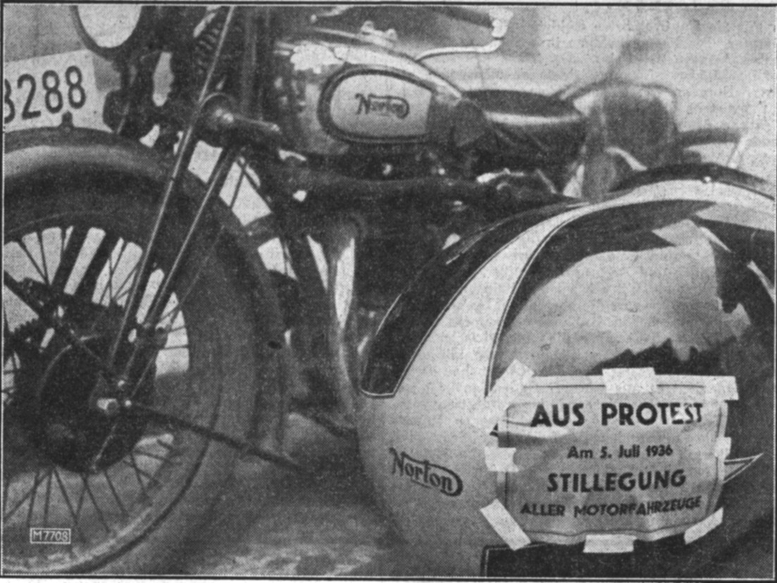 Aufruf zum Protesttag 5.Juli 1936