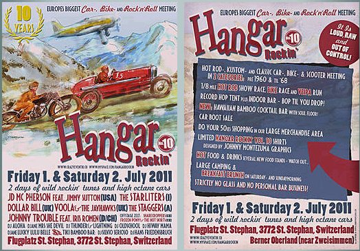 Flyer Hangar Rockin' 2011